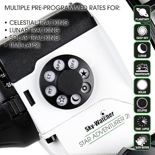 Vista 2 de Sky-Watcher Star Adventurer 2i Pro Pack - Rastreador de cielo nocturno motorizado DSLR montaje ecuatorial para paisajes nocturnos portátiles, lapso