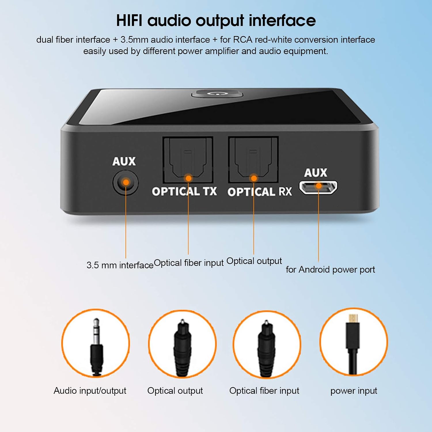 Heayzoki Bluetooth 5.0 2-in-1 Audio Transmitter Receiver (Model ...