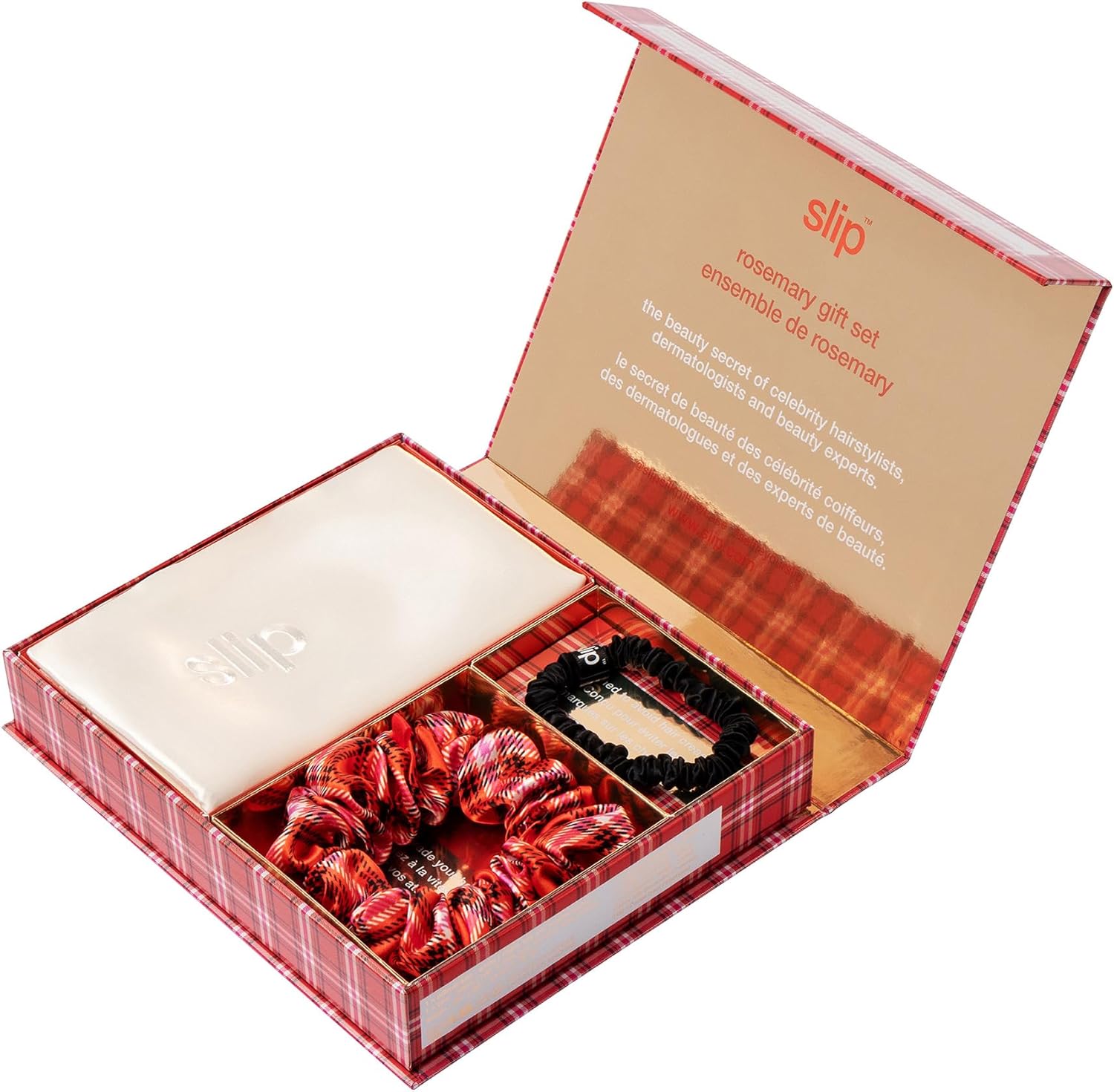 silk scrunchies included in the set