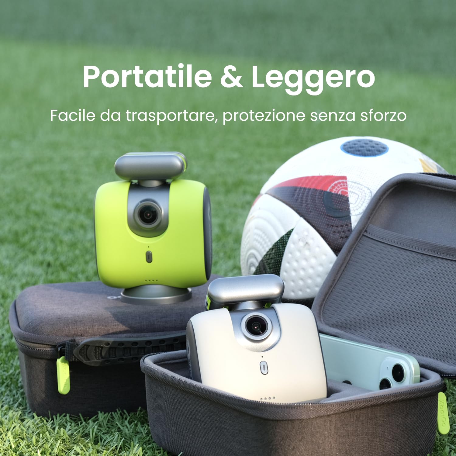 Chameleon Case – Custodia protettiva rigida per esterni, taglio preciso, per XbotGo, antiurto, portatile, con manico