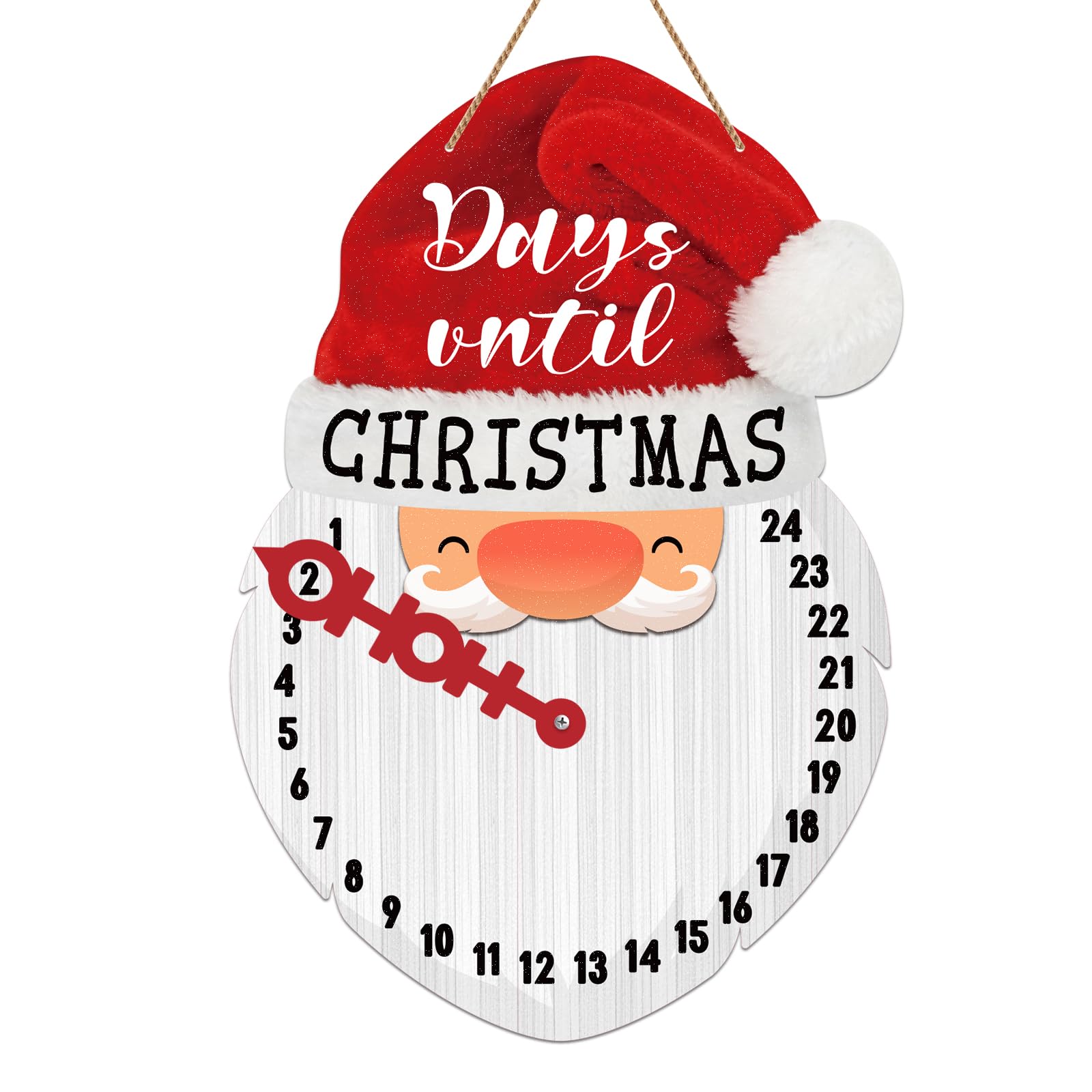 アドベントカレンダー　サンタイズカミング Amazon.com: D4DREAM Christmas Advent Calendar Sign for Front