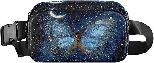 Miniatura 18 de Riñonera con patrón de lunares rojos y blancos para mujeres y hombres, cangurera pequeña, bolsa cruzada para exteriores, senderismo, correr, viajes,