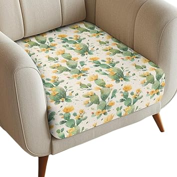 Cactus Sofa Covers Waterproof and Washable Sofa Covers for 3 Cushion Couch Chair Protectors Covers for Universal Most Sofas Removable Couch Cushion Covers Decoration Accessory