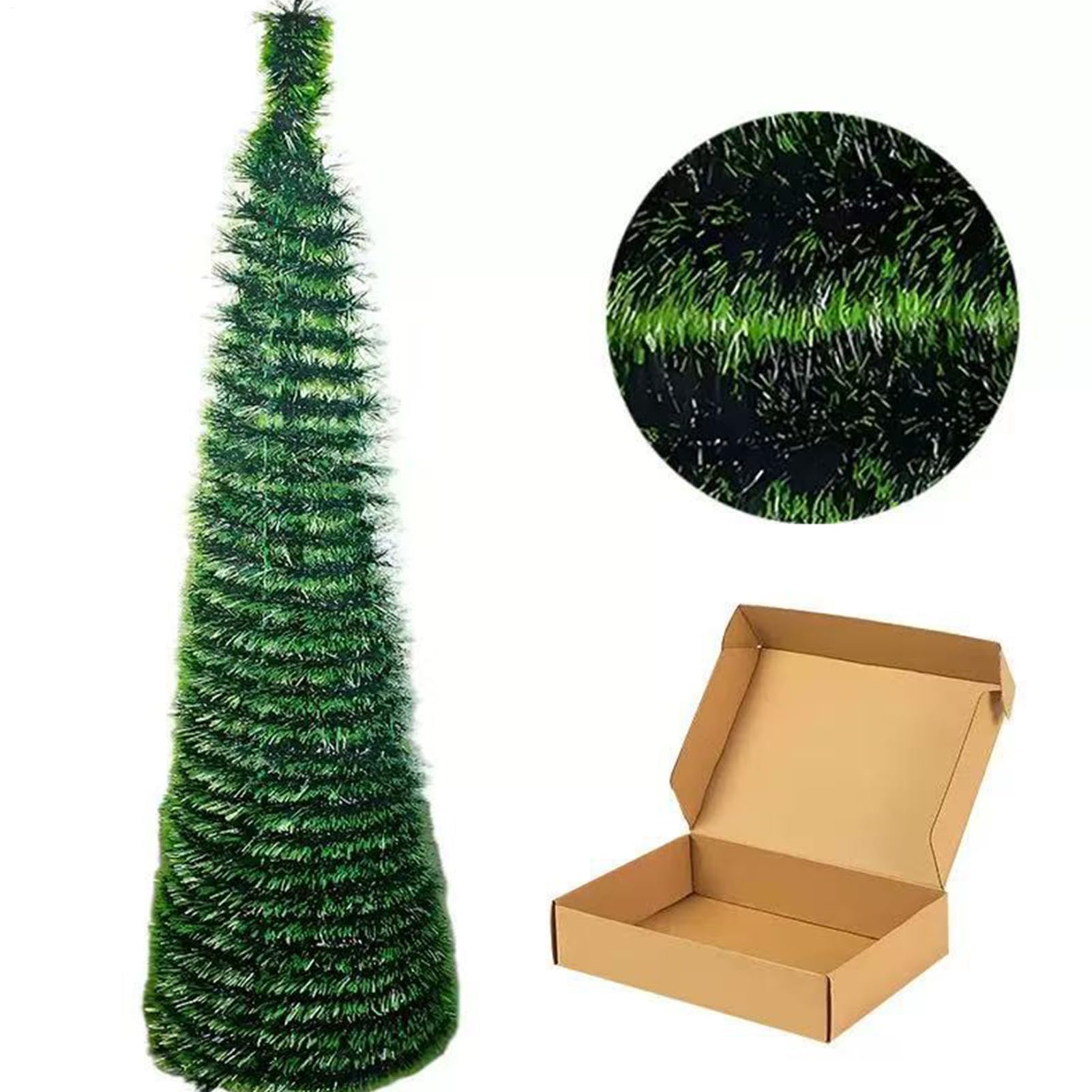 Árbol De Navidad Artificial Plegable Artificial para Exterior 1,5 M