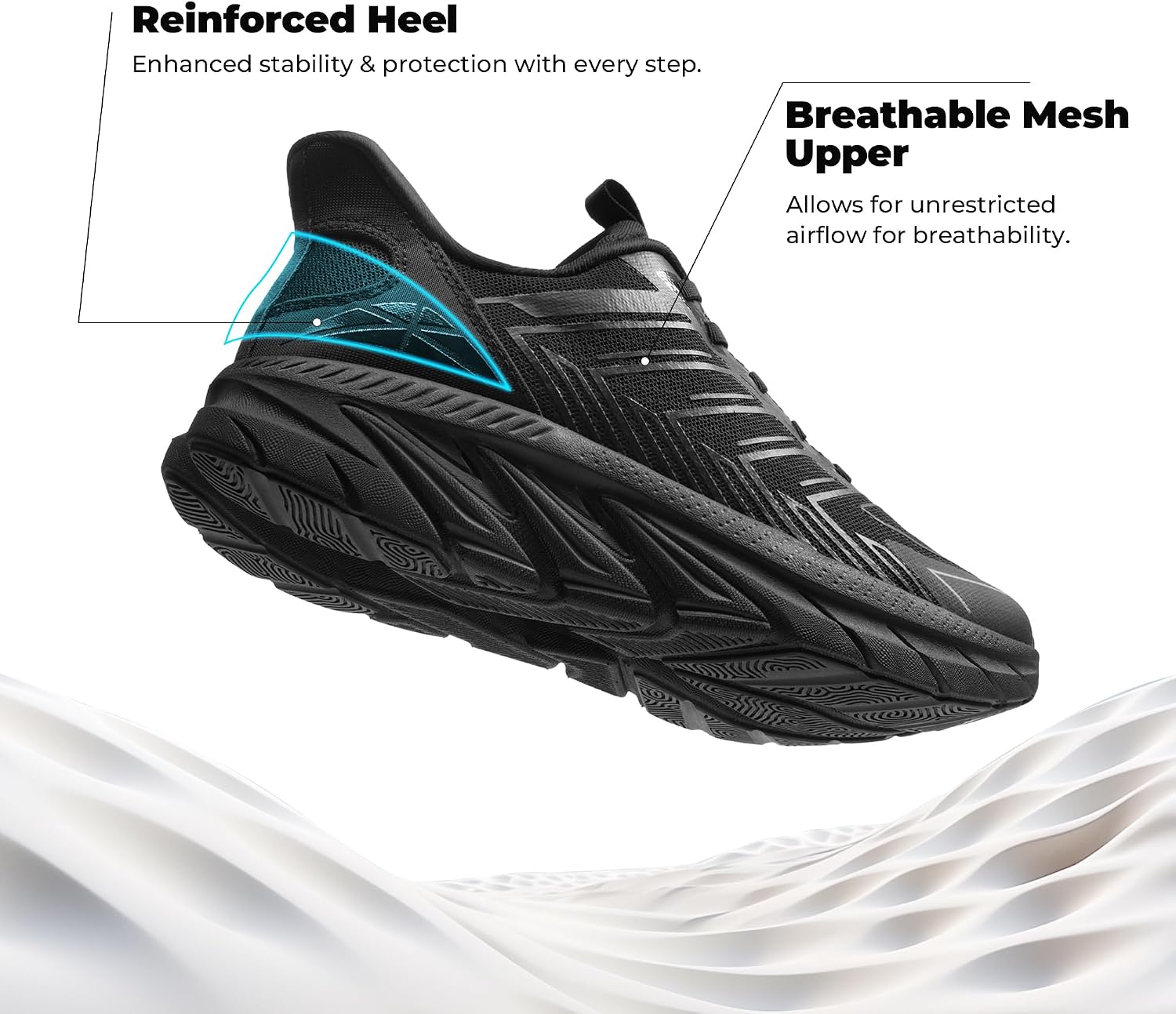 ALLSWIFIT Women's Slip On Walking Shoes Running Comfortable Tennis Breathable Non Slip Athletic Gym Workout Cross Training Fashion Sneakers thumbnail