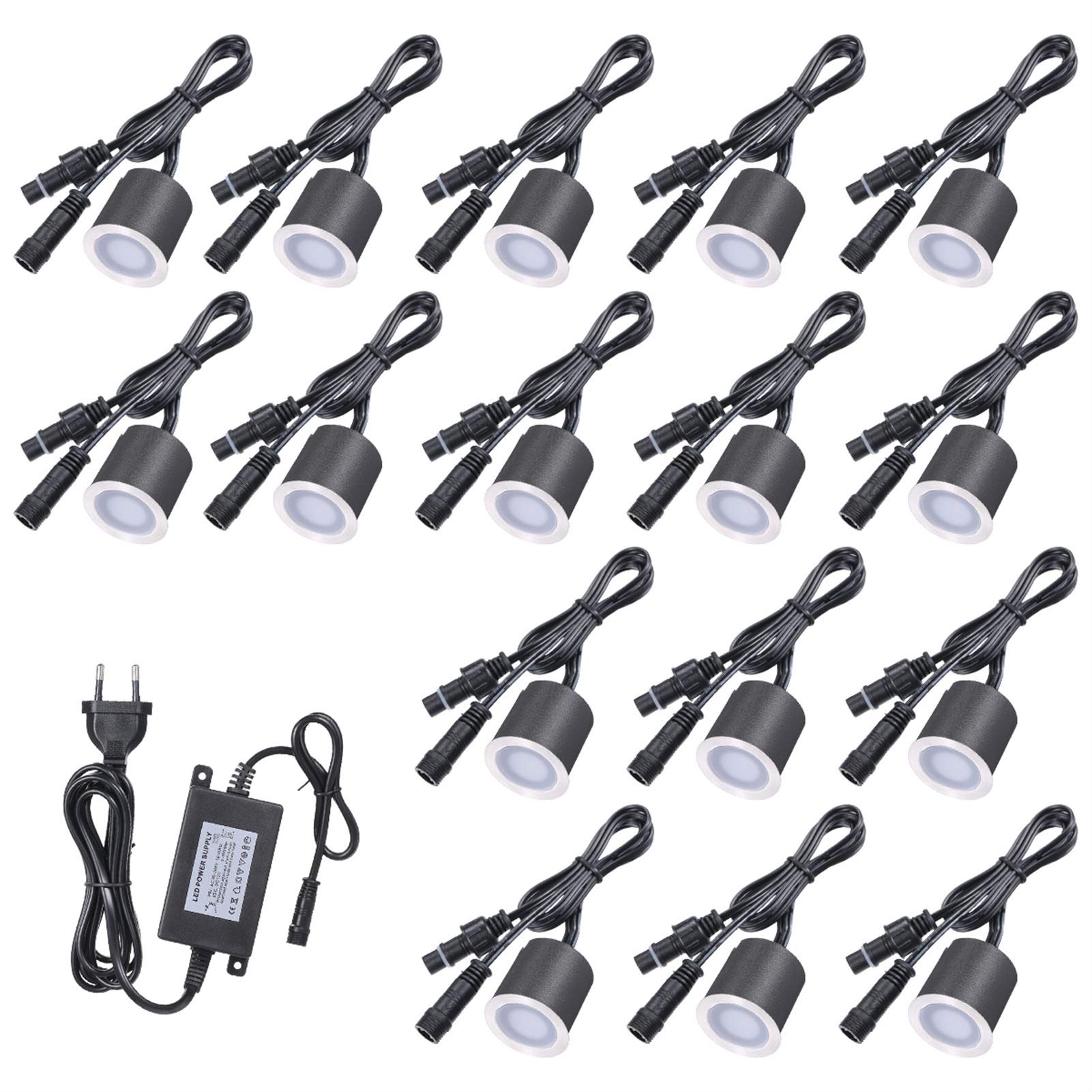 Spot de sol étanche IP67 en acier inoxydable pour aménagement paysager