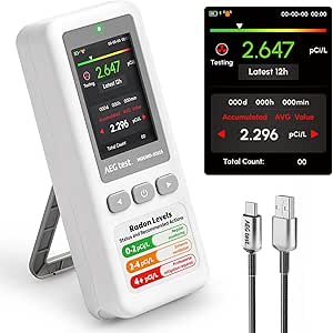 HOUND-1011S Portable Radon Detector with High-Accuracy Sensor