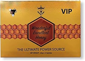 EFYC Wonderful Excellent Honey for Men with Natural Jelly Bee Pollen & 100% Pure Mixed Herbals (Pack of 12)