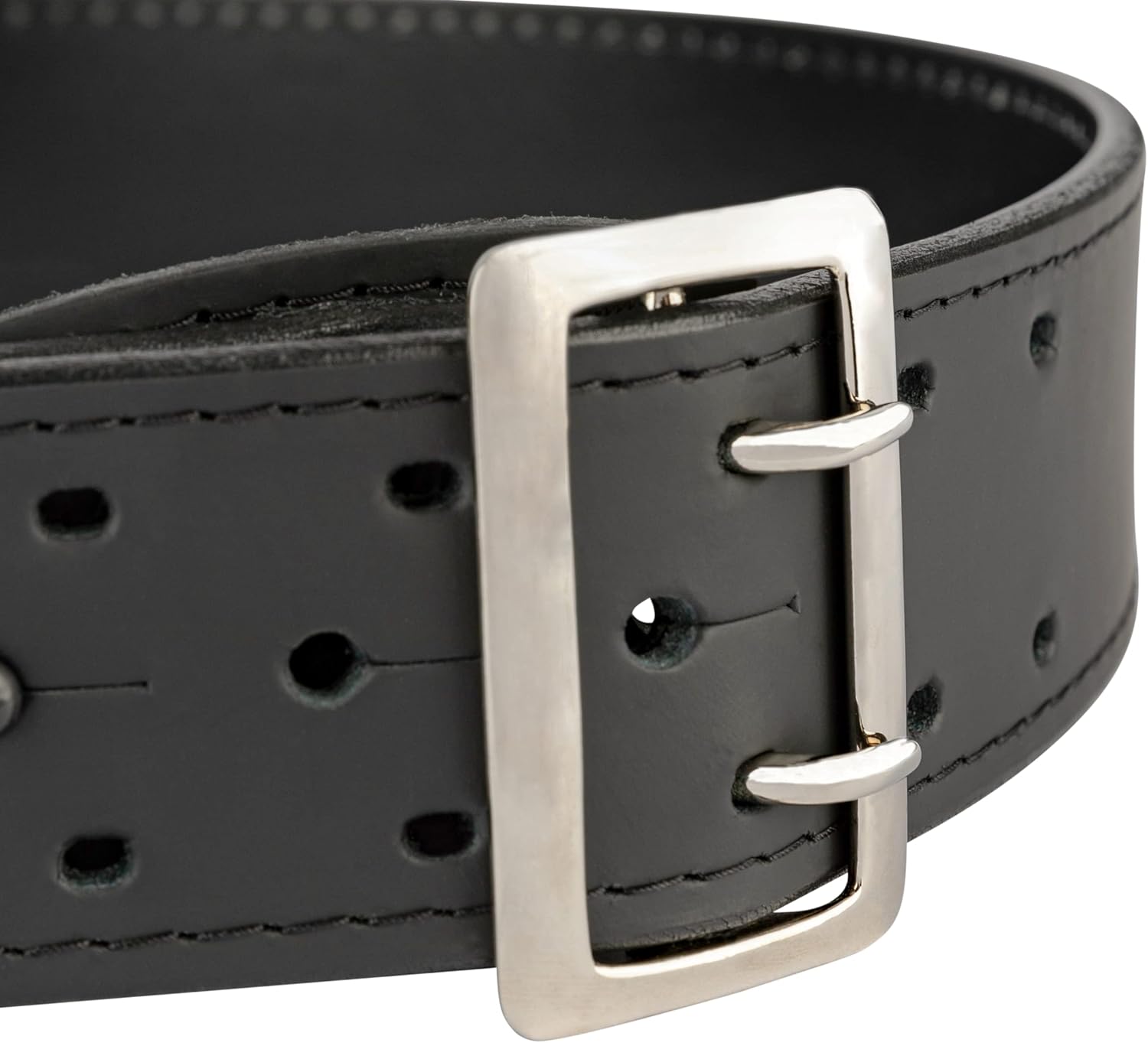 Perfect Fit Leather Duty Belt 2.25 inch Basketweave Sam Browne Belt US Made, Order 2 Sizes up