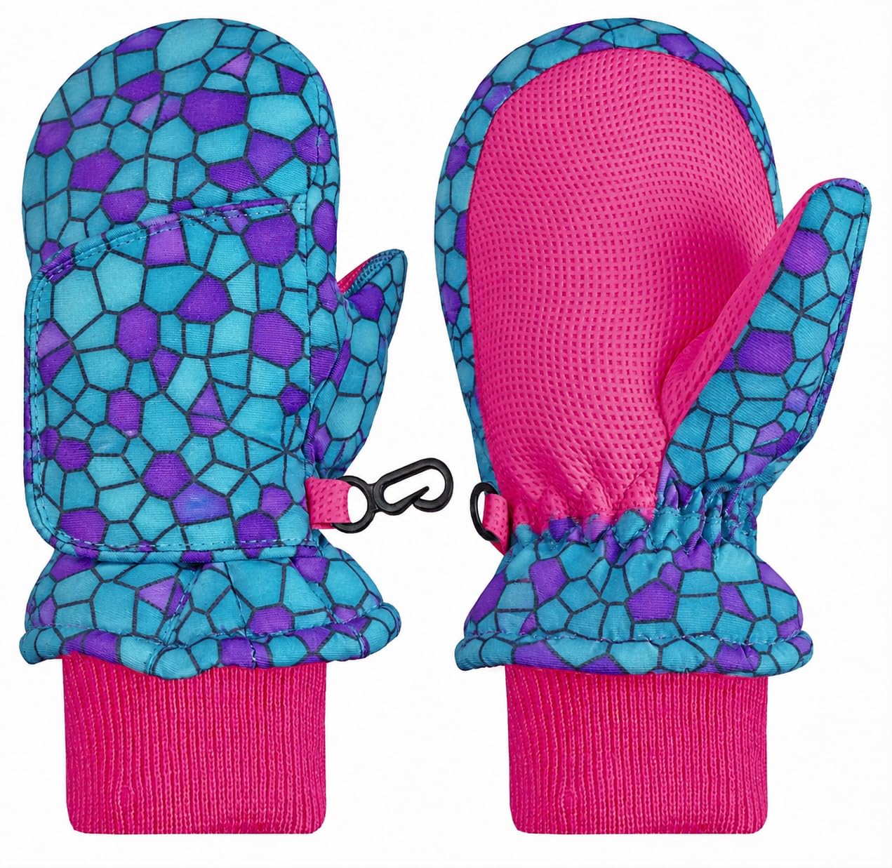 N'Ice Caps Kids Waterproof Snow Mittens Cold Weather Thinsulate Insulated
