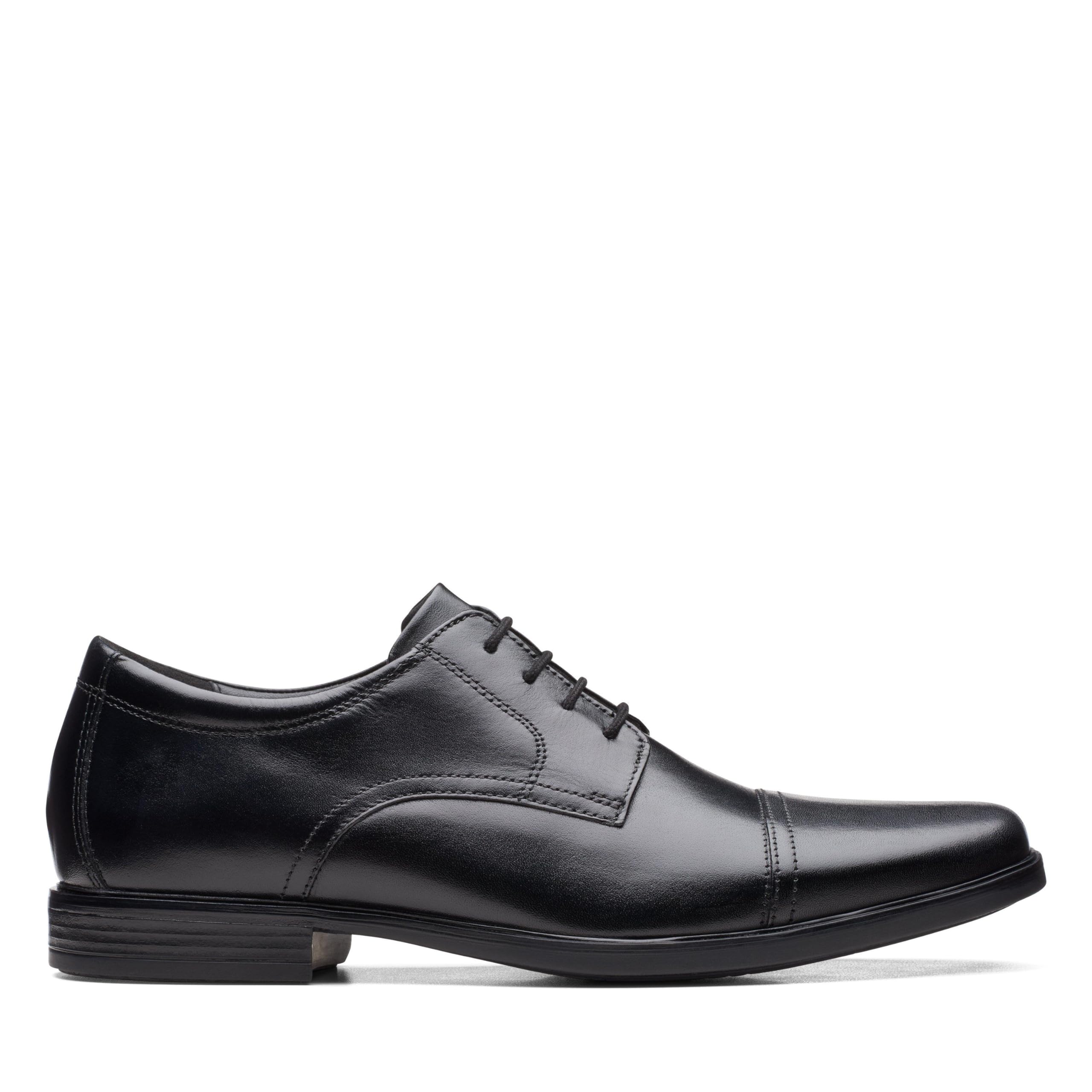 Clarks Men's Howard Oxford Cap, Black, 11 UK