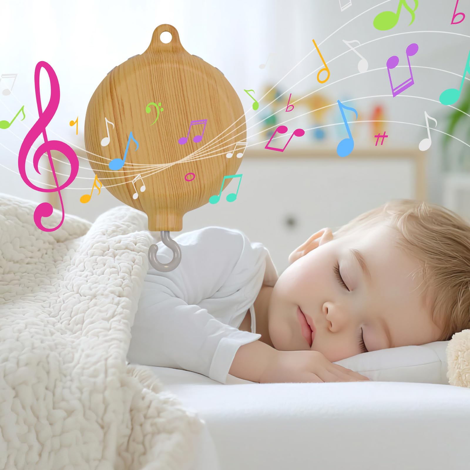 MagiDeal Rotatif Mobile Berceau Lit Cloche Jouet 35 Chansons Berceau Mobile Boîte À Musique DIY Fournitures
