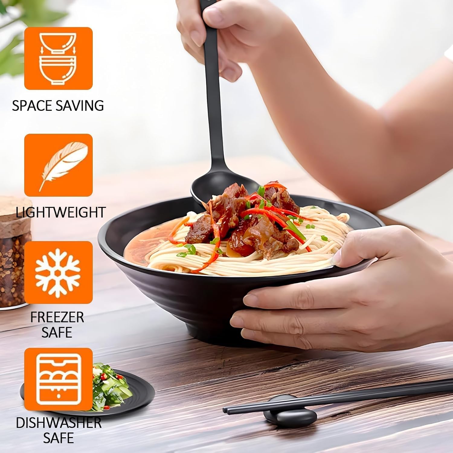 4er Set Japanische Ramen Schüsseln: Ideal für Nudel-Liebhaber!