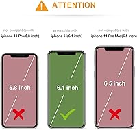 Vista 2 de KIHUWEY Funda compatible con iPhone 11 con soporte para tarjeta de crédito, cierre magnético de cuero de alta calidad, resistente funda protectora