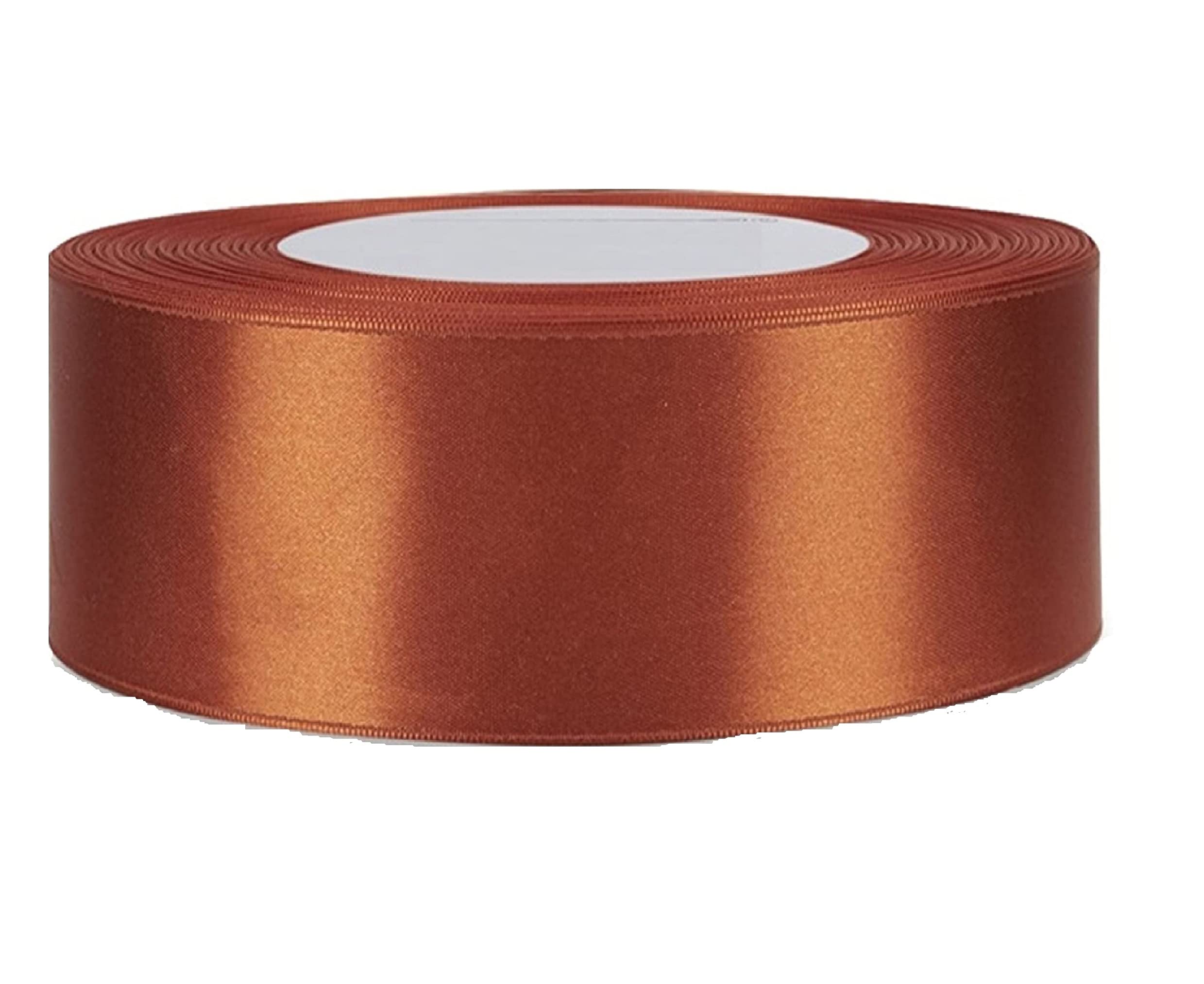 Double Faced Satin Ribbon -23 Metrs, Perfect for Wedding, Gift Wrapping, Bow Making & Other Projects (50mm X 23 Metres, Copper) โ image 1