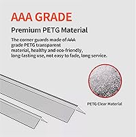 Vista 7 de Protectores de esquina autoadhesivos transparentes para pared, 2 unidades de protectores de esquina y protector de bordes para bebés, muebles