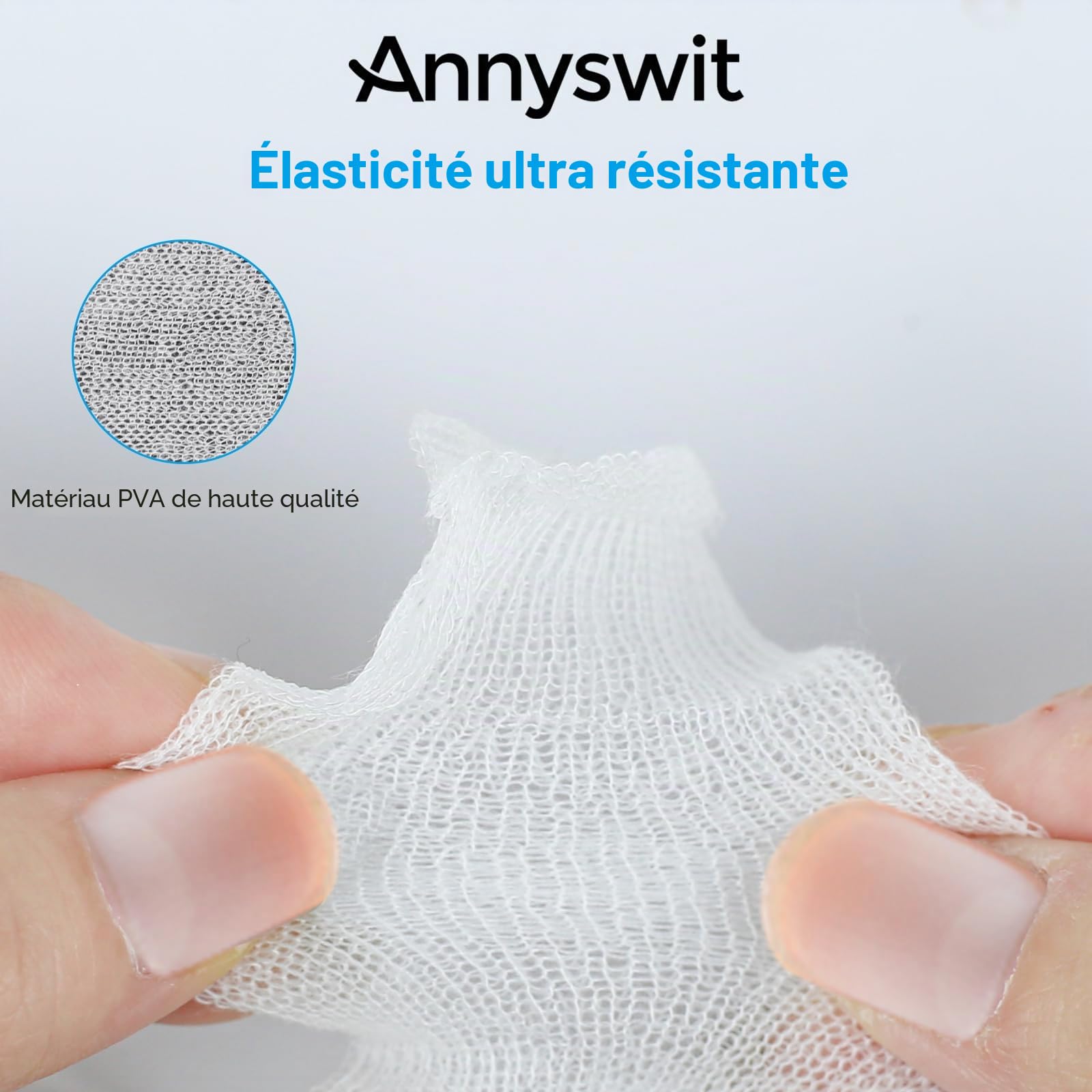 3 Pièces 5m Recharge de Filet PVA avec Ciseaux 25/37 mm Sacs PVA Larges Accessoires de Pêche à la Carpe Sacs de Filet Soluble dans l'eau PVA Qui Fond Rapidement pour l'Alimentation Précise
