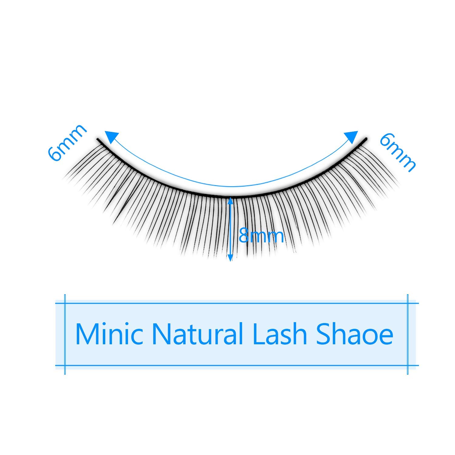 Fenshine 20 Paris Practice Eyelashes for Lash Extensions Supplies,Training Lashes Self-adhesive Practice Lashes for Training Eyelash Extension Makeup Beginners