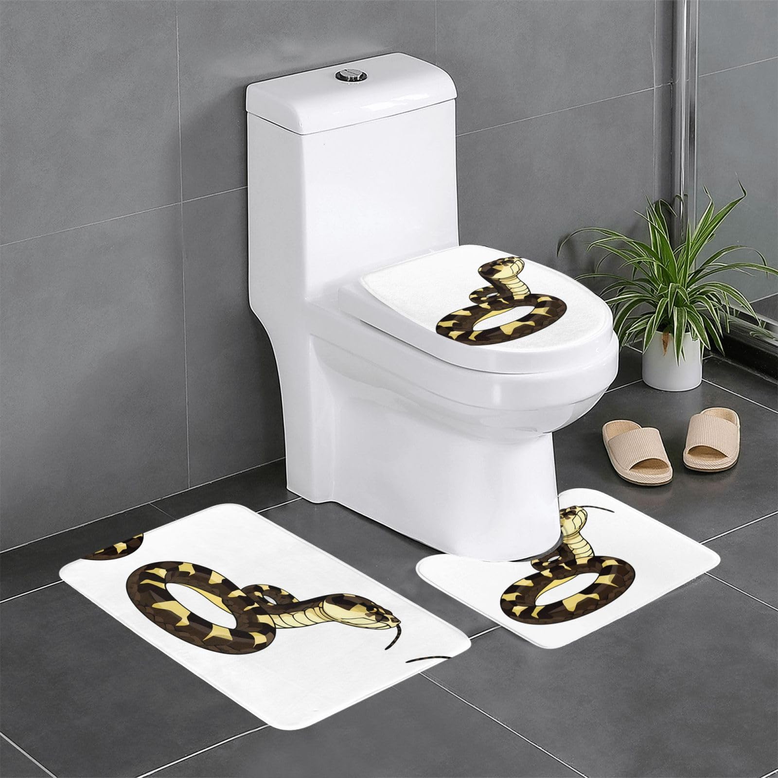Tapis de salle de bain absorbant lot de 3 WHJSSF faciles à nettoyer