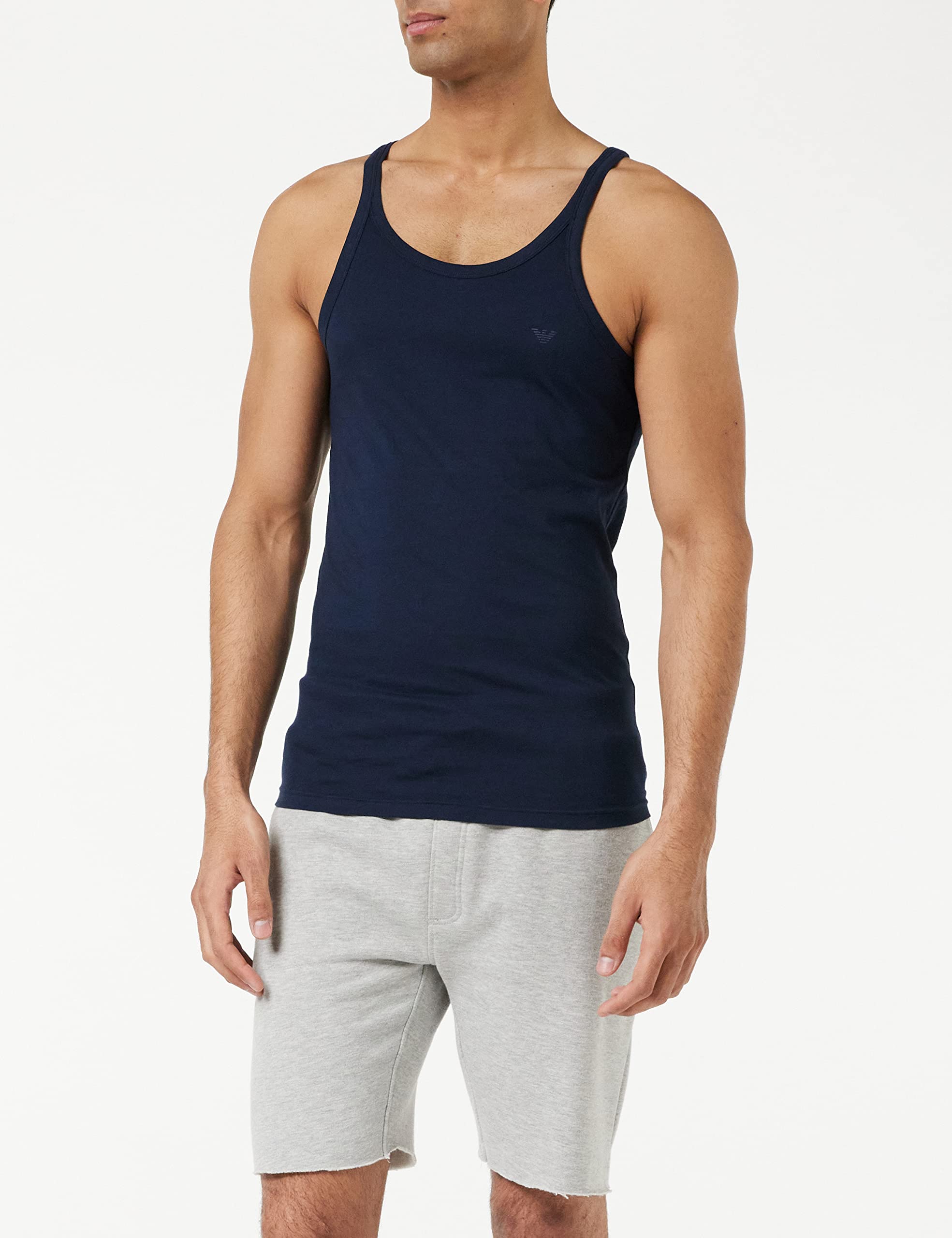 Emporio Armani Męska koszulka piżamowa (2 sztuki), biały/biały, L