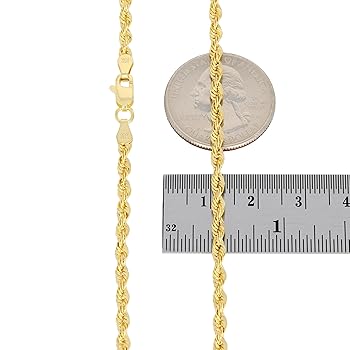 10Kイエローゴールドロープネックレス51cm×3mm 10K イエローゴールド ロープネックレス 幅2.8mm 45cm-60cm