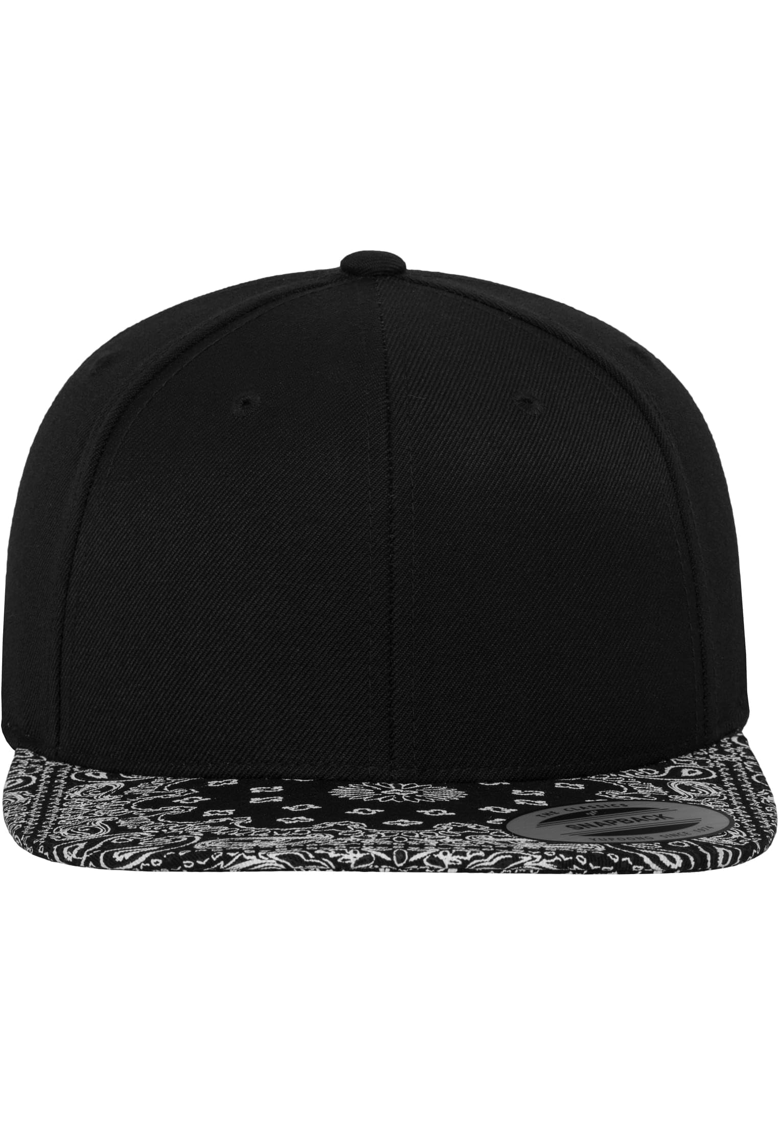 Flexfit Unisex Adult Bandana Snapback Cap (One Size) (Black/Paisley)