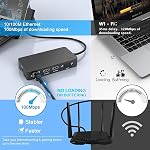 12 in 1 Surface Dock (2*HDMI +VGA), Microsoft Surface pro Docking Station Triple Display for Surface Pro 8/X/7/6/5/4/3,Laptop 4/3/2/go, Surface Book 3/2, Surface Book