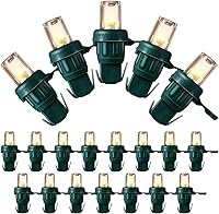 Vista 20 de Bombillas de repuesto LED Honoson de 5 mm para luces de cadena de Navidad, juego de luces de alambre de ángulo amplio LED para decoración del hogar