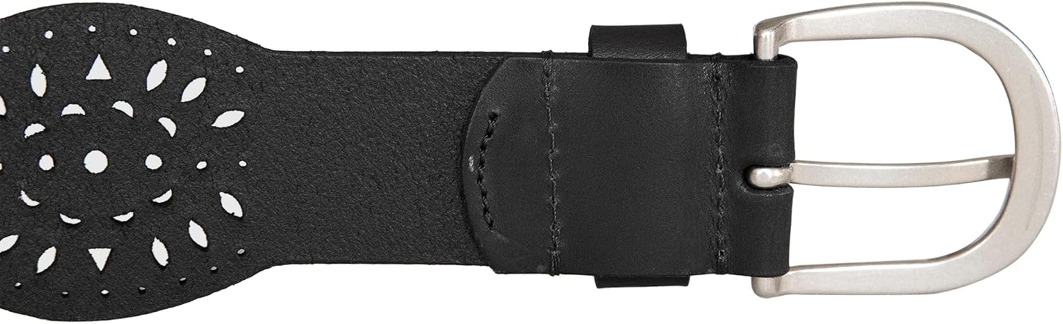Lucky Brand Women's Embroidered Leather Belt | Stylish | Classic | Western-Inspired | American Heritage | Jean | Pant