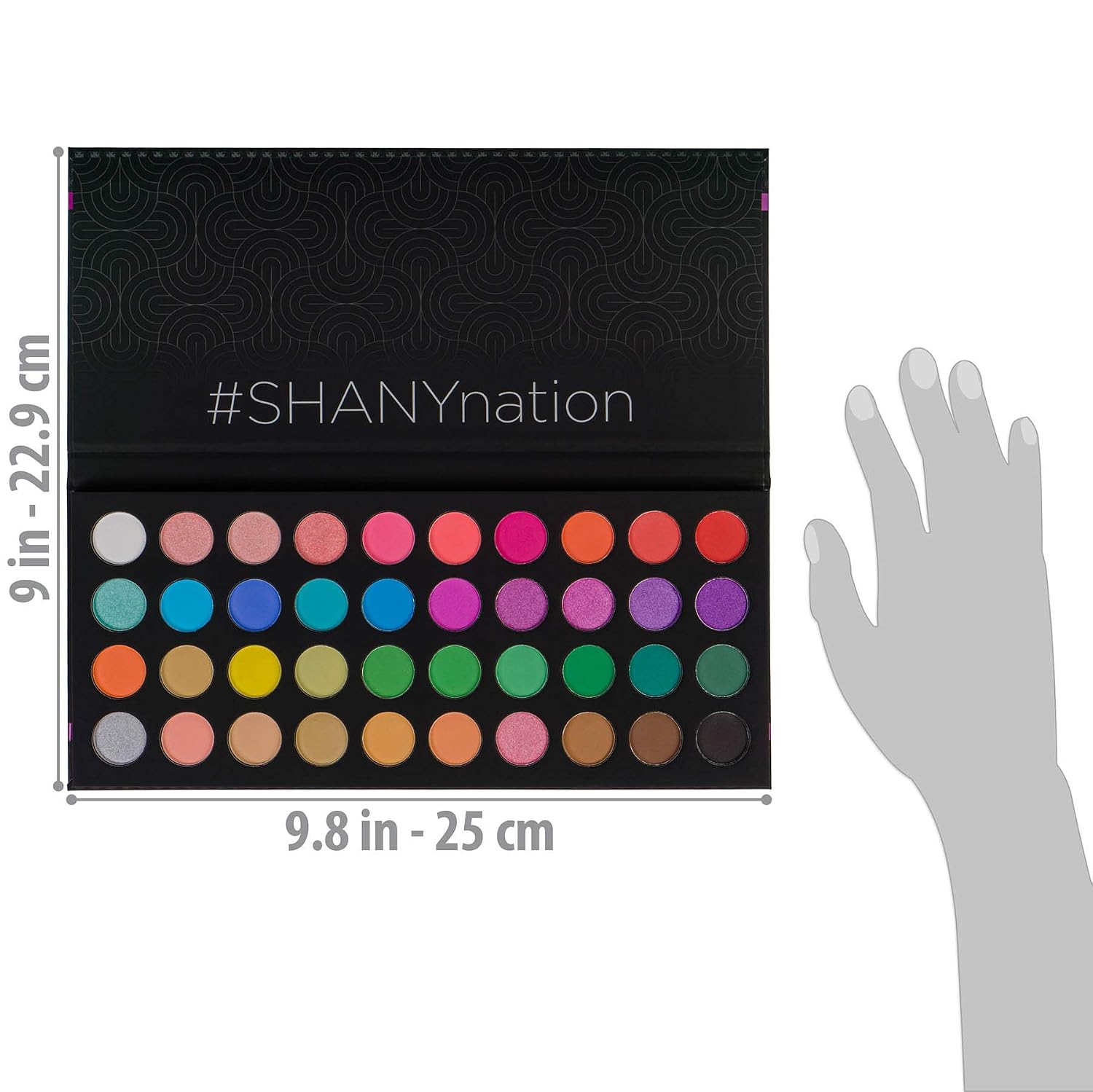 SHANY Boutique 40 Colors Neon Highly Pigmented Long Lasting Matte Shimmer Neon Eyeshadow Palette