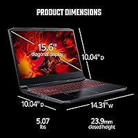 Vista 4 de Acer Nitro 5, Intel Core i5-10300H, NVIDIA GeForce RTX 3050, pantalla Full HD IPS de 144 Hz de 15.6 pulgadas, Killer Ethernet E2600, WiFi 6, DTS X