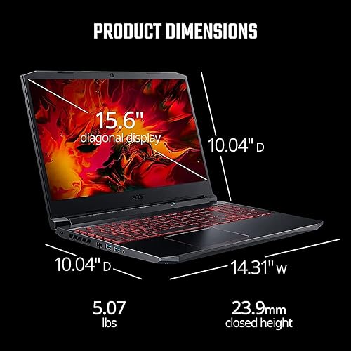 Miniatura 4 de Acer Nitro 5, Intel Core i5-10300H, NVIDIA GeForce RTX 3050, pantalla Full HD IPS 144Hz de 15.6 pulgadas, Killer Ethernet E2600, WiFi 6, DTS X