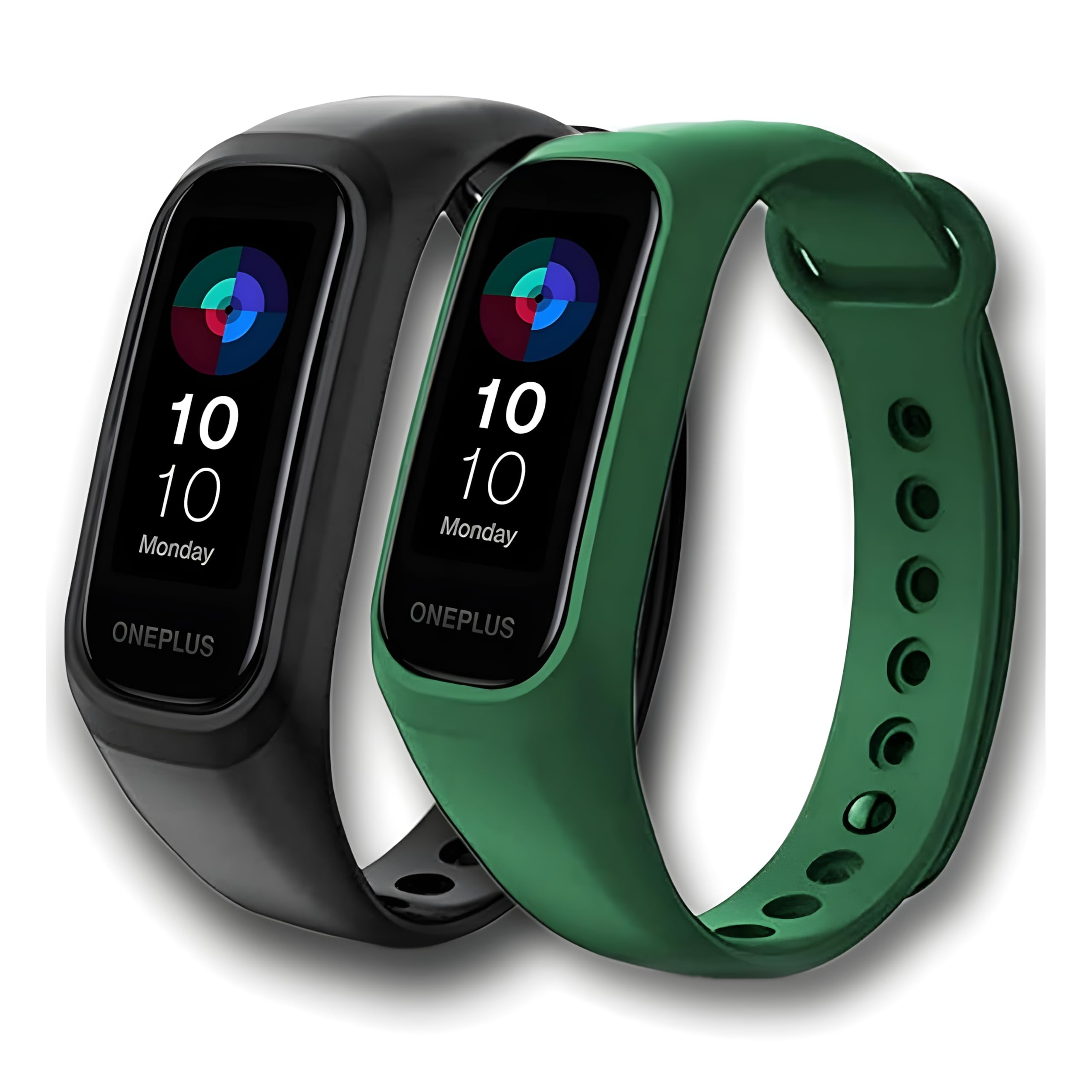 VEROX Adjustable Replacement Band Compatible with Oneplus Watch Smart Band Strap and Oppo Smart Band Strap Combo Pack of 2- Black & Green (B0D6KGT3SW) Amazon Price History, Amazon Price Tracker