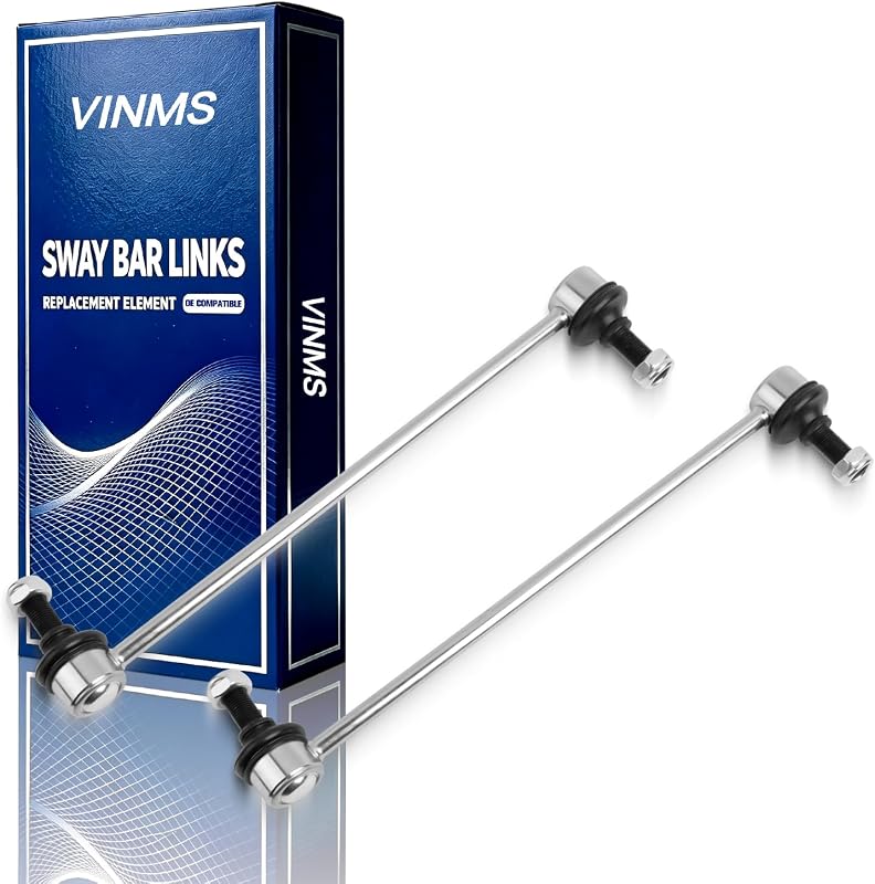 Kit de bieletas da barra estabilizadora dianteira VINMS K7258 para Chrysler, Dodge, Plymouth, Ram e Volkswagen – 2 unidades