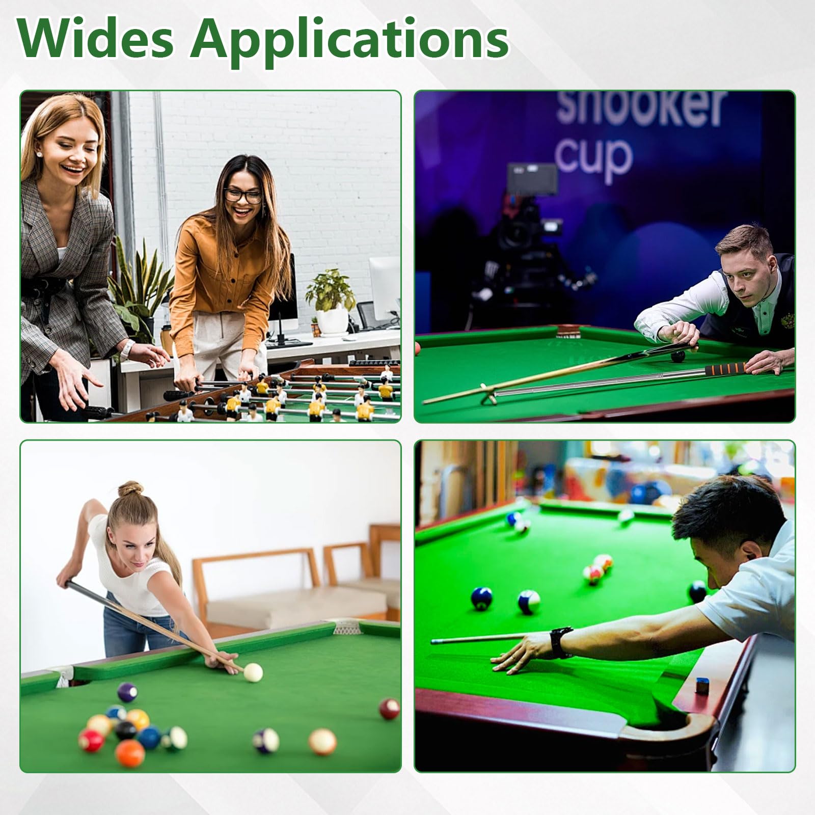 Billardtuch, Professionelle Billard-Tischdecke für Standard 7/8/9 Fuß Tisch mit Gepolstertem Stoffstreifen, Tischunterlage für Indoor Billard Sport, Billardschutz