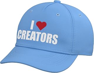I Heart, I Love Creators Adjustable Printed Baseball Hat