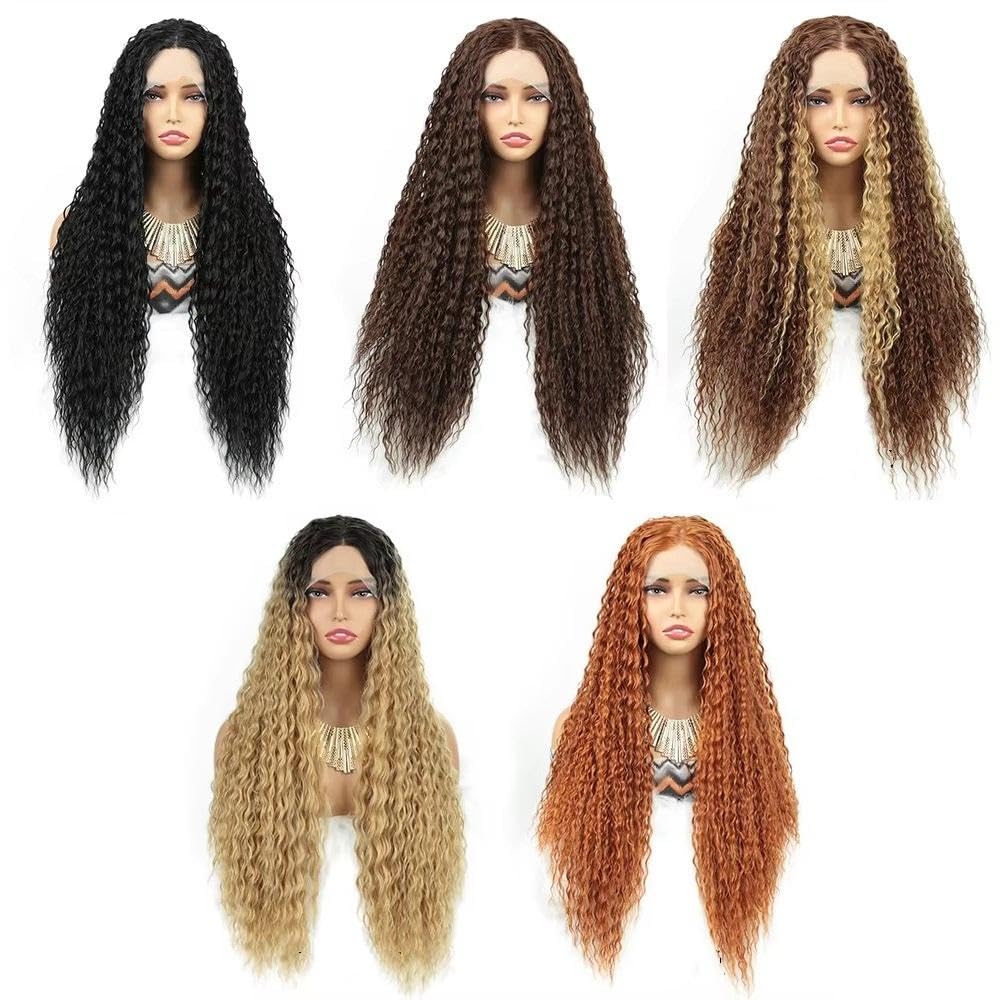 Haarpflege Perücken 13X4x1 Lace-Front-Perücke Für Frauen Hitzebeständige T-Teil-Spitzenperücken(3)