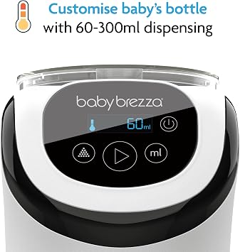 Baby Brezza Formula Pro Mini Baby Formula Maker – Small Baby Formula Mixer Machine Fits Small Spaces and is Portable for Travel – Bottle Makers Makes The Perfect Bottle for Your Infant On The Go