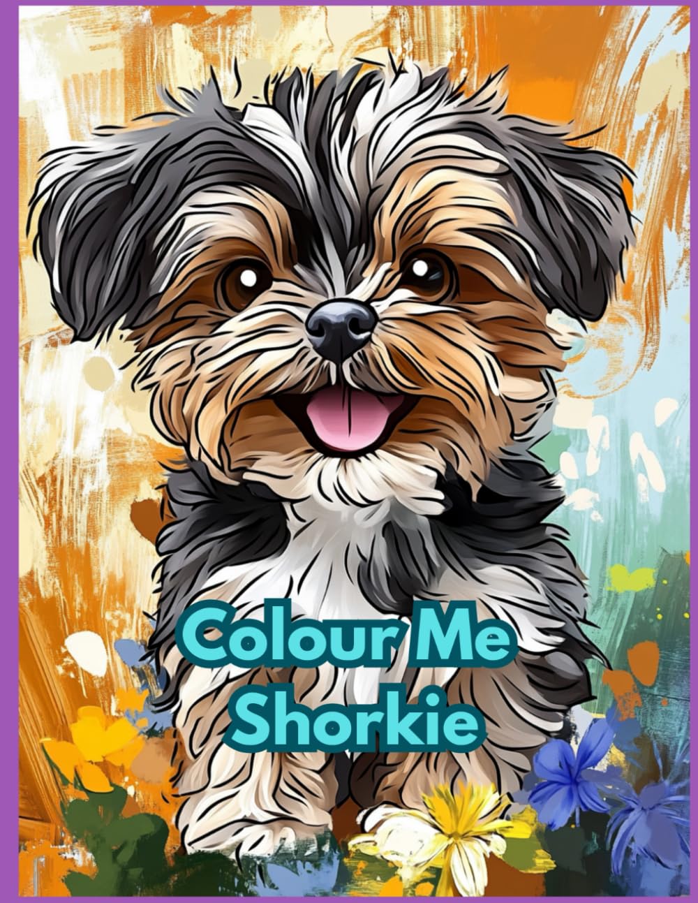 Colour Me Shorkie - for both Children and Adults: Relaxing colouring book for dog enthusiasts
