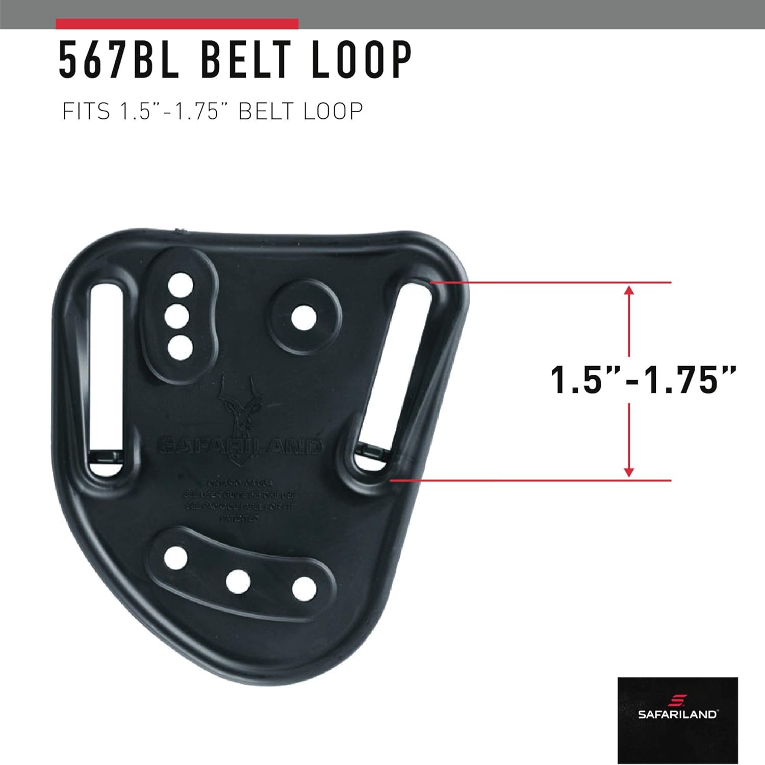 Safariland 6367 ALS/SLS Concealment Belt Loop Holster