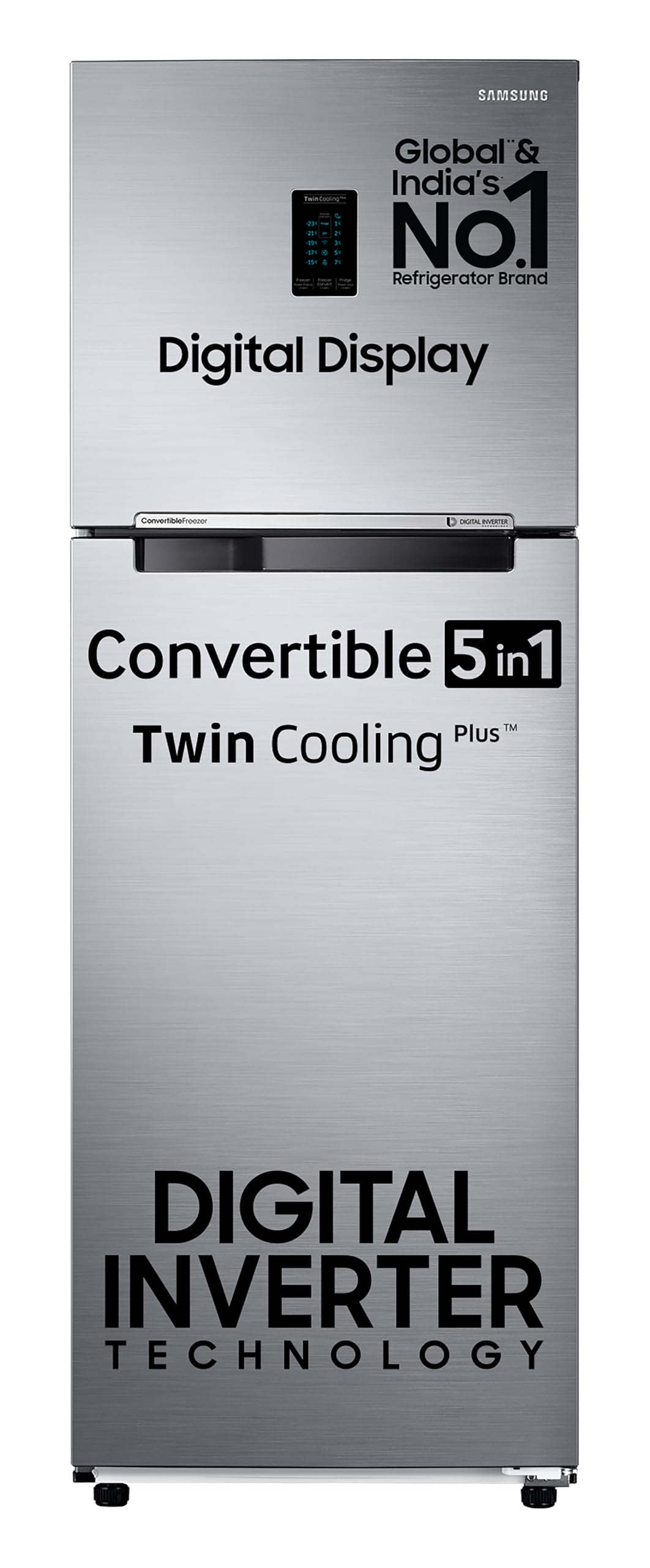 Samsung 322 L, 3 Star, Convertible 5-in-1 Digital Inverter with Display Frost Free Double Door Refrigerator (RT37C4523S8/HL, Silver, Elegant Inox, 2024 Model) (B0C2TYGQFV) Amazon Price History, Amazon Price Tracker