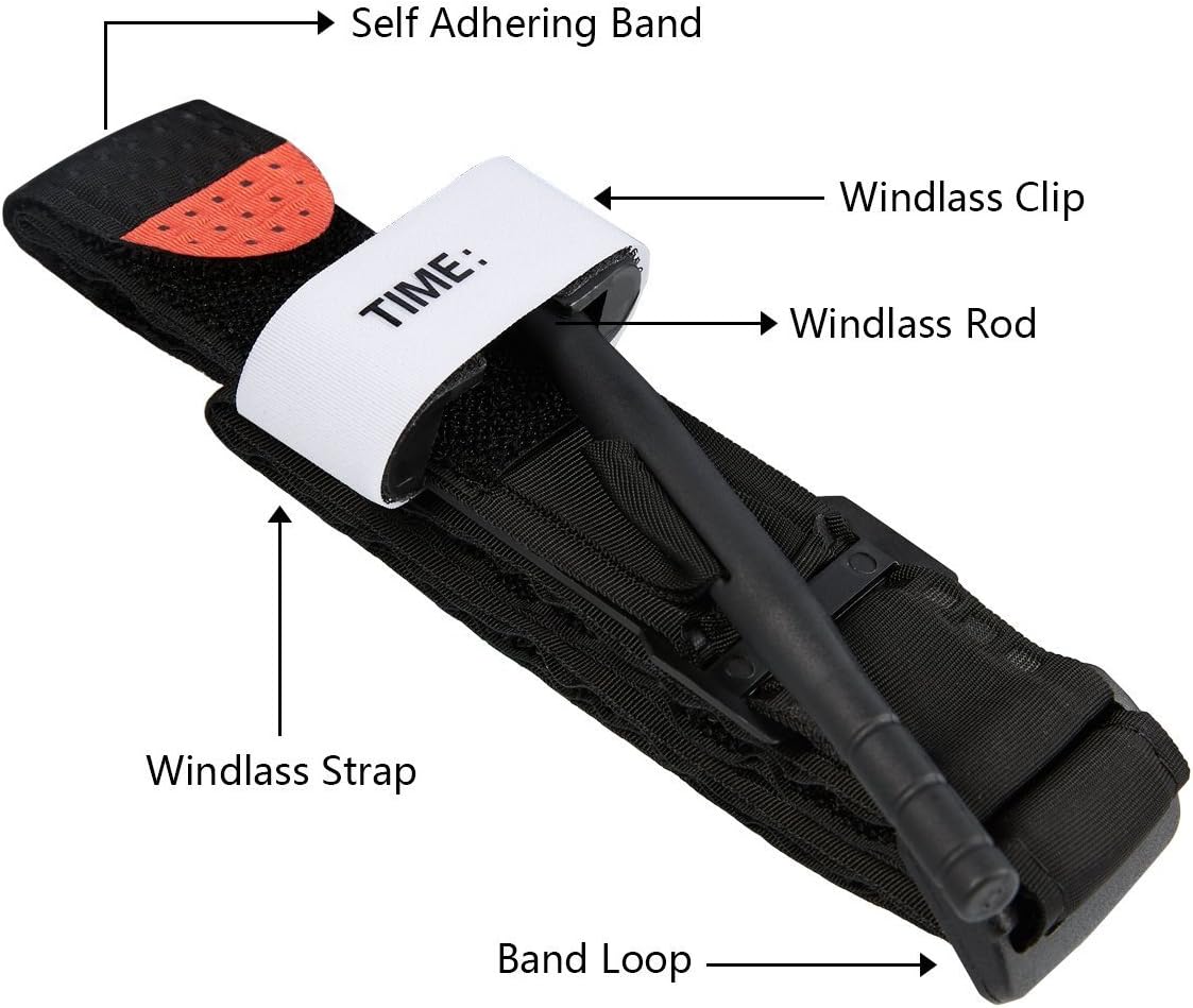 40% оƒƒ Dіѕсоunt EYOCEAN Tourniquet, First Aid Tactical Tourniquet, Rapid One Hand Application Pre-Hospital Life Saving Equipment, Emergency Hemorrhage Control, Essential for Military/Camping/Hunting/Hiking, 2 Pack