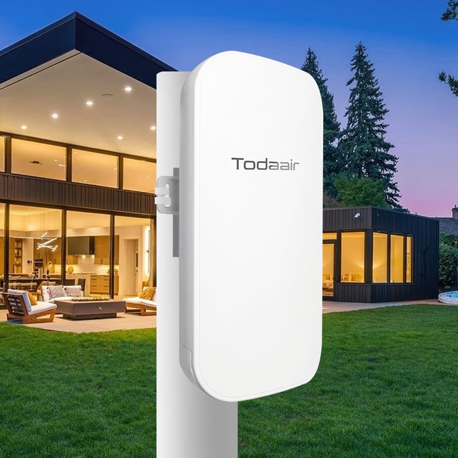 Outdoor WiFi Extender，WiFi Booster | AI Watchdog | Repeater&AP Mode｜IP65 Weatherproof | Up to 1200Mbps Dual Band WiFi Repeater