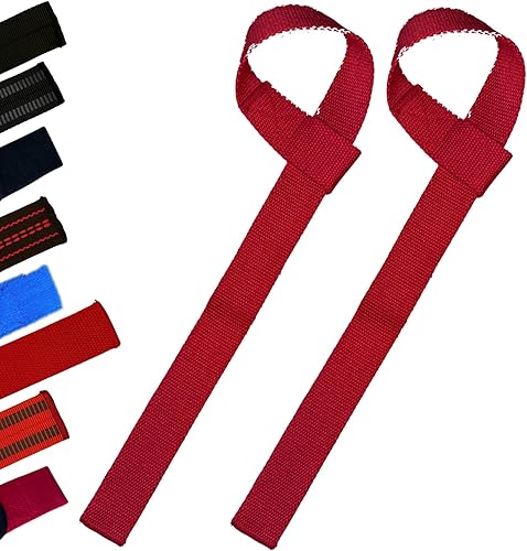 Miniatura 8 de Correas de levantamiento de pesas de 25 pulgadas (par) – Domina el peso muerto con muñequeras de algodón resistente – Soporte de agarre máximo para