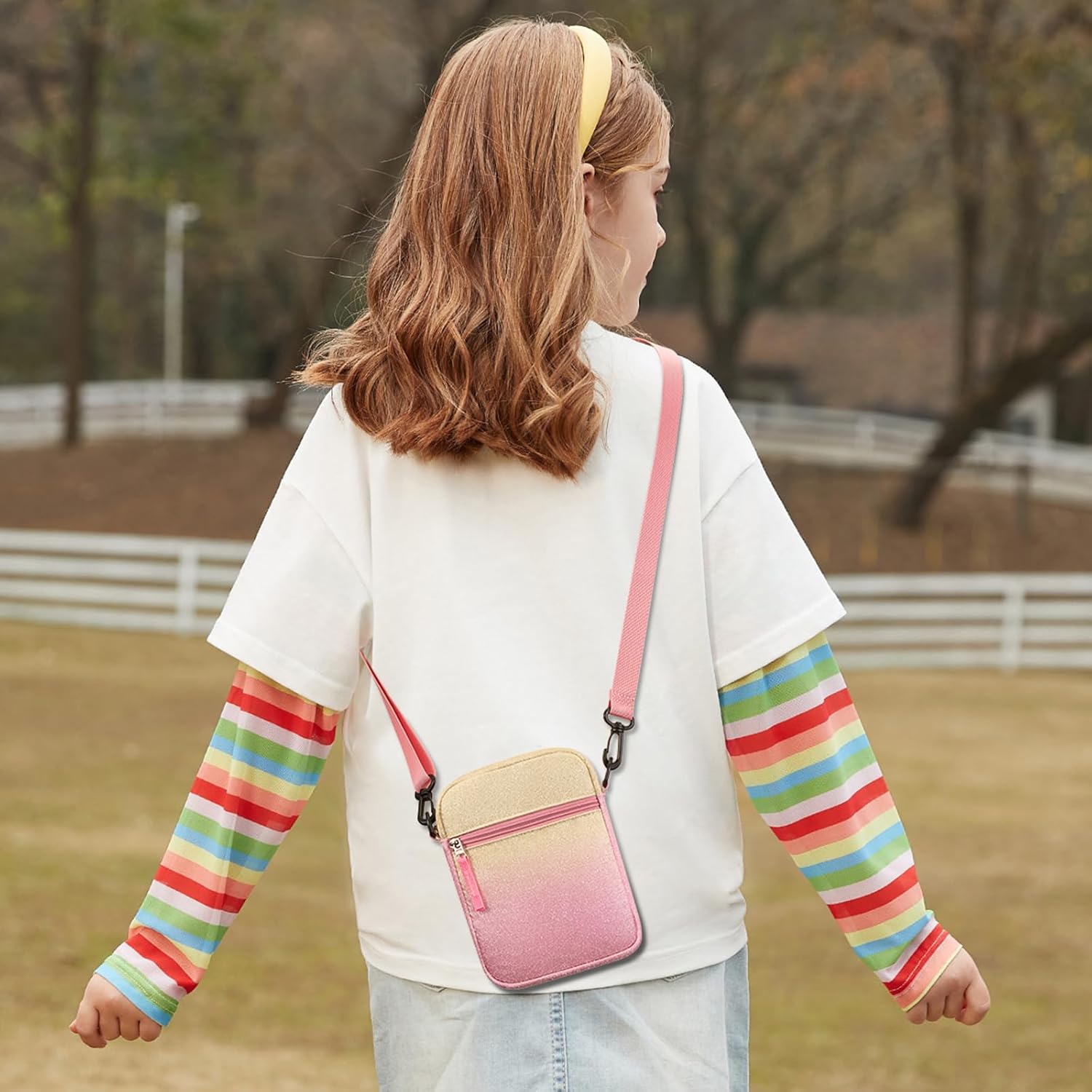 Birthday Gifts for 5 6 7 8 9 10 11 12 Year Old Girls, Little Teen Girl Purse for Trendy Stuff, Toddler Crossbody Bag 7.8" Adjustable Kids Wallet, Valentines Day Christmas Presents - Image 2