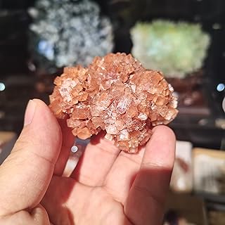 Specimen Mineral 200g Natural Orange Aragonite Quartz Crystal Rough Stone Cluster Nepheline Specimen Healing Natural Stones and Minerals 1pcs Healing Stone (Size : 150-200g)