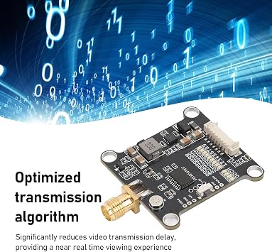 1.6W Video Transmitter Module, 9CH FPV Transmitter Module, Long Range Switchable Transmitter for FPV Racing RC Drones