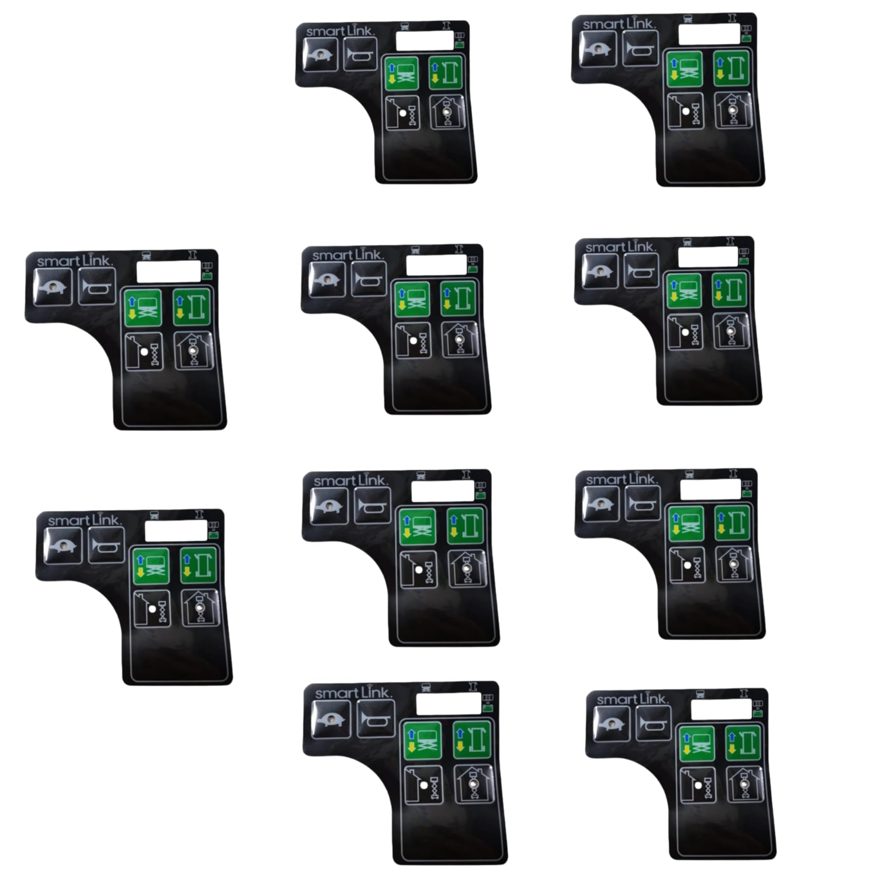 10 Pack Genie Control Box Decal 1283810GT 1283810 Genie Parts Decal Std Dual Zone GR/GS UI for Genie Scissor Lift GS1530 GS1532 GS1930 GS1932 GS2032