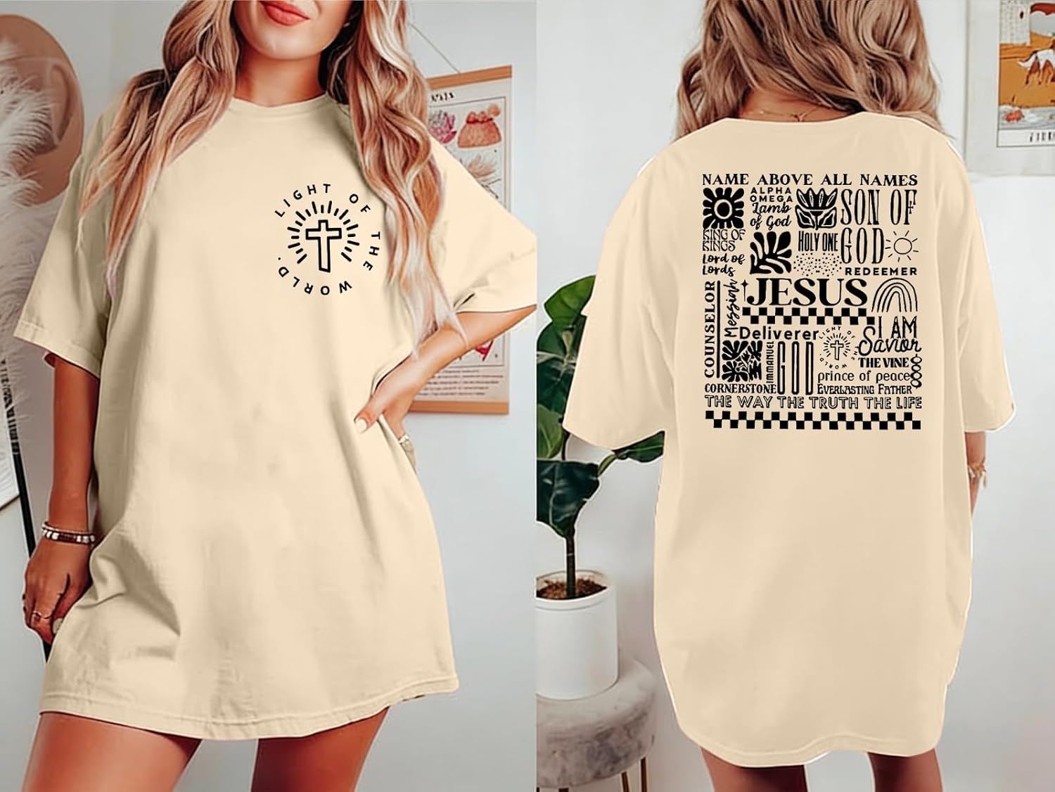 Jesus Oversized Shirts Women Christian: Faith Tshirt Bible Verse Shirts God Religious Tee Christian Inspirational Tops - Image 6