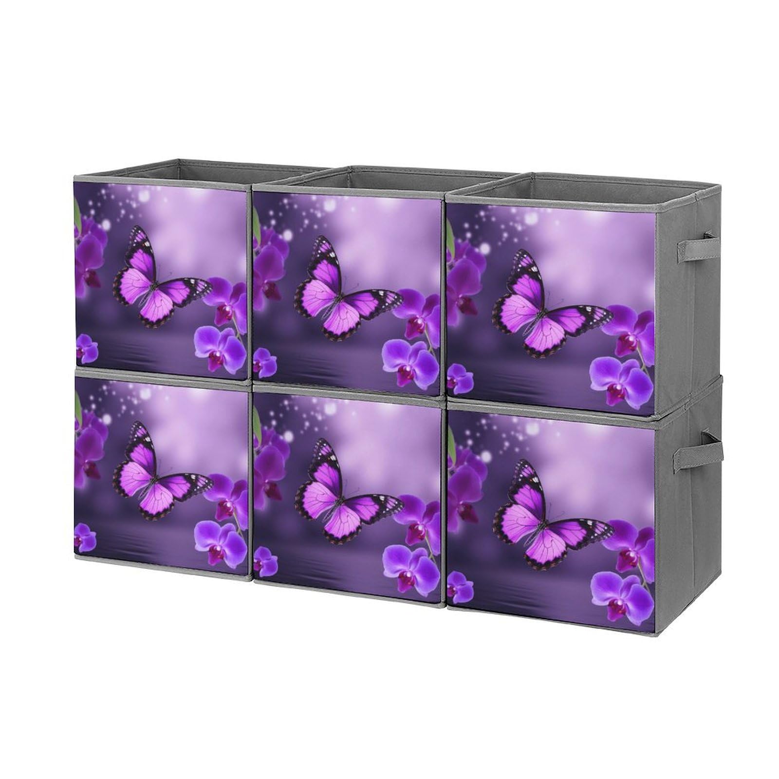 Boîtes de rangement vêtements motifs papillon pour armoire et dressing